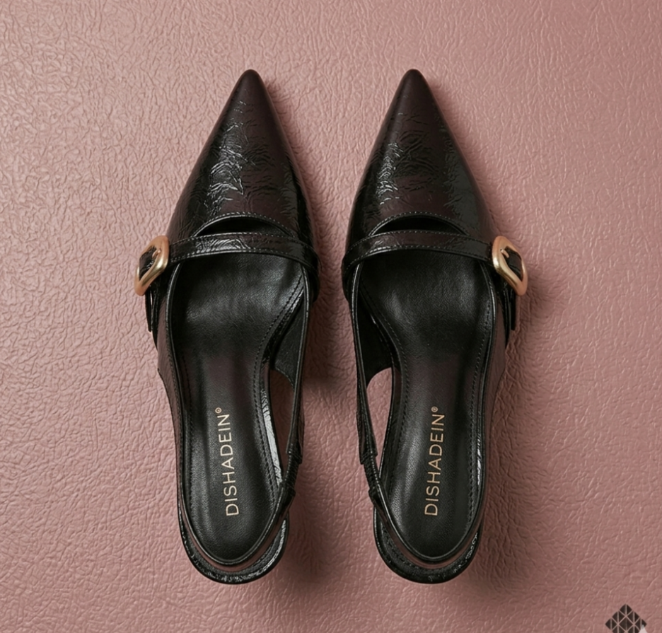 Pointed Toe Slingback Heels - Image 5