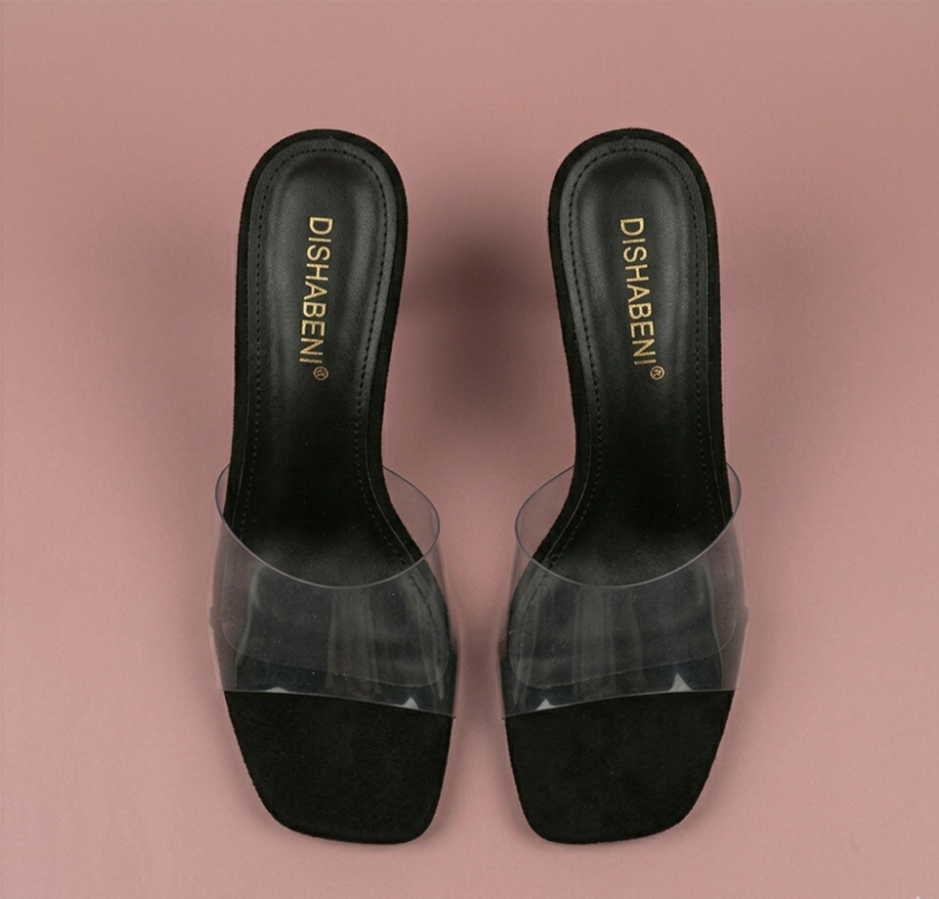 Transparent pointed Heels - Open Toes - Image 9