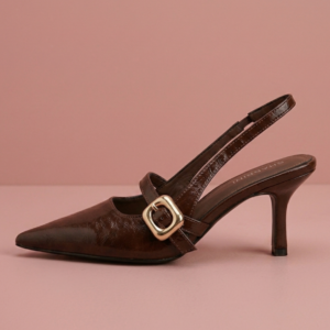 Pointed Toe Slingback Heels