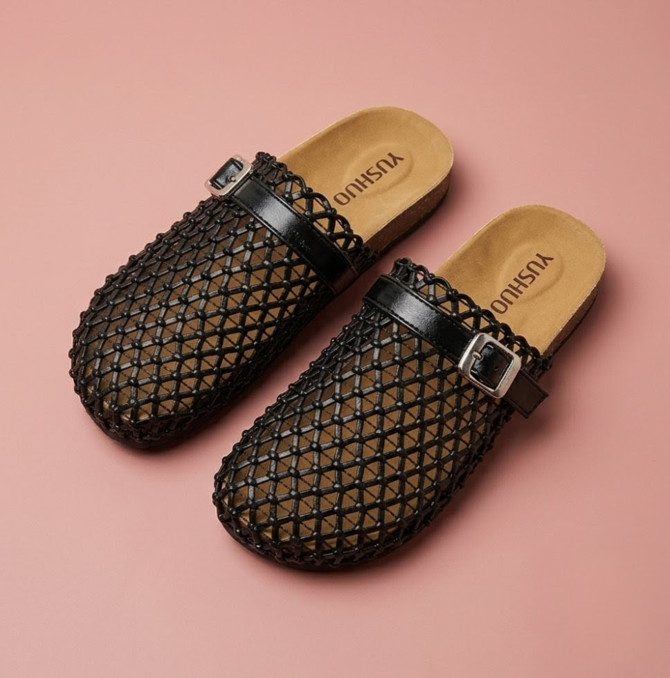 Breeze Woven Buckle Clogs