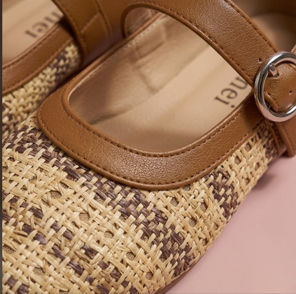 Woven Mary Jane Ballet Flats - Image 4