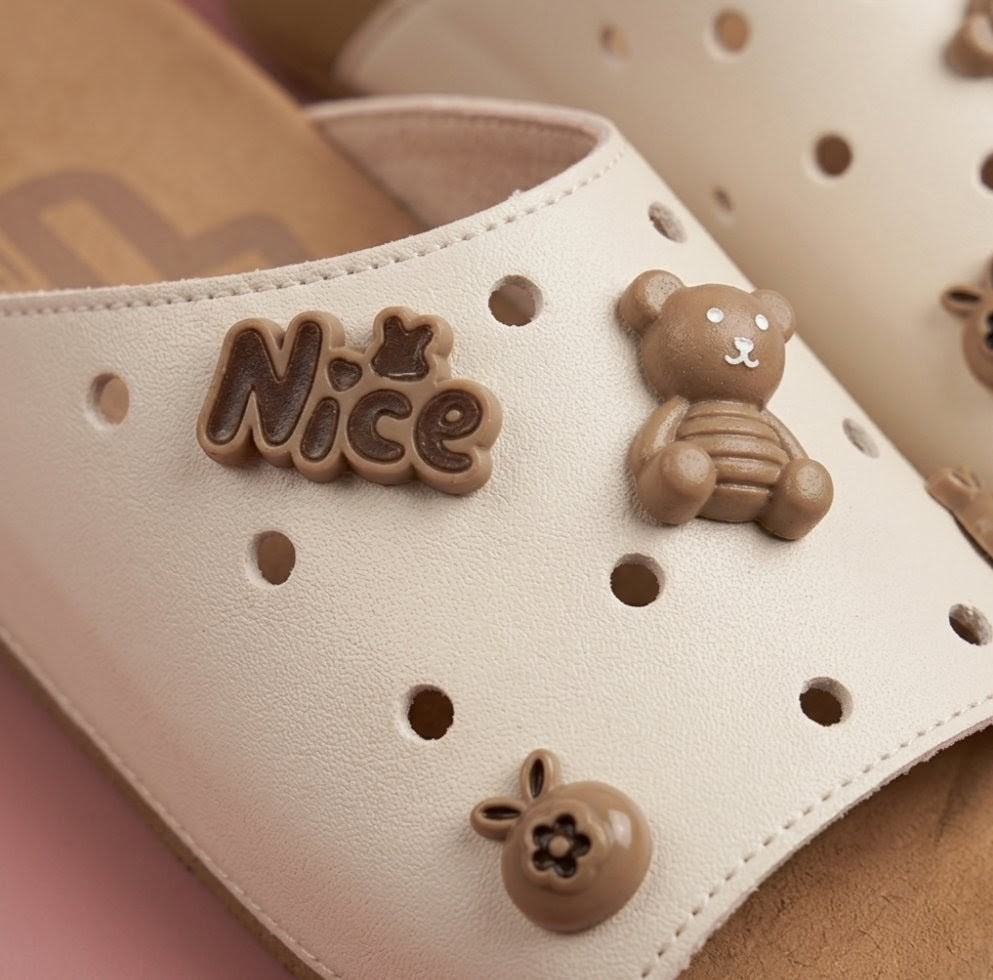 Clog Slide with cute charm - Image 3