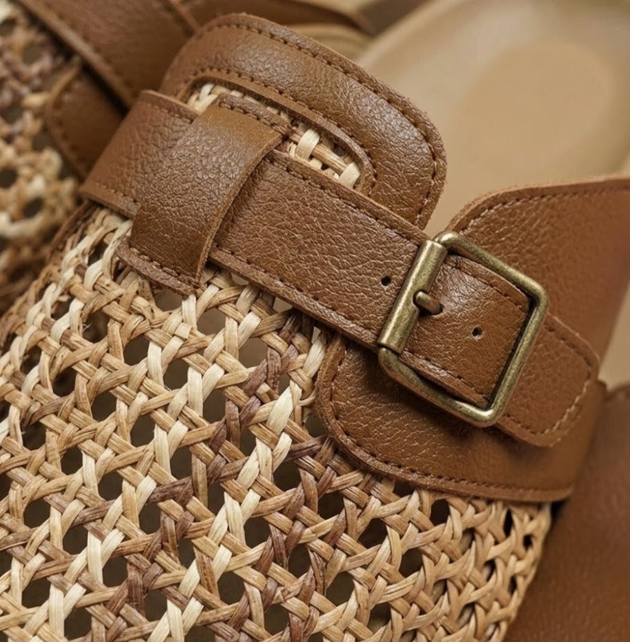 Woven Buckle Back-Open- Comfort Clogs - Image 4
