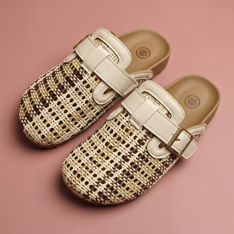 Woven Buckle Back-Open- Comfort Clogs - Image 2