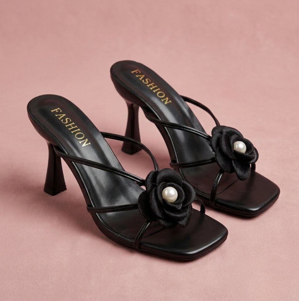 Elegant Floral High-Heel Sandal - Image 7