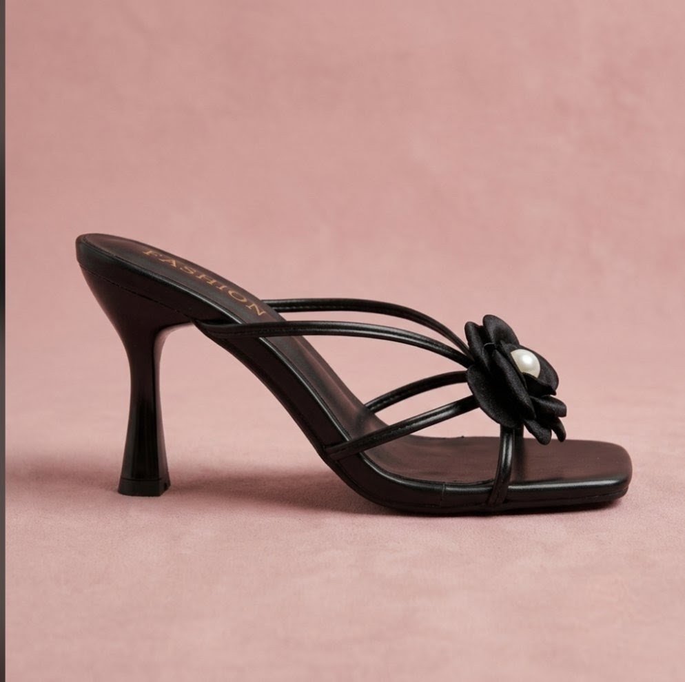 Elegant Floral High-Heel Sandal - Image 4