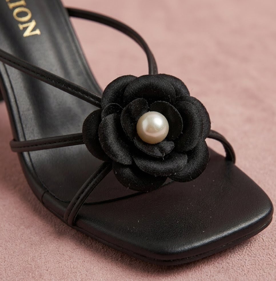 Elegant Floral High-Heel Sandal - Image 6