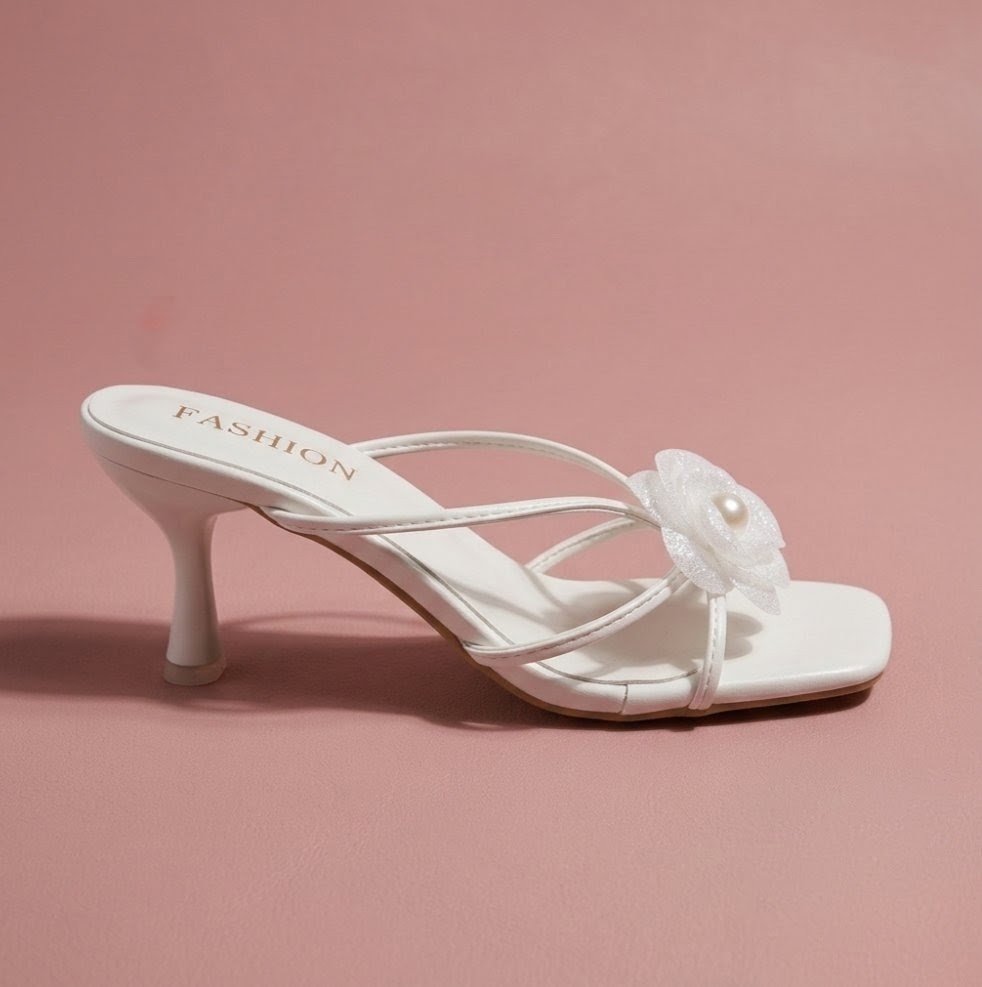 Elegant Floral High-Heel Sandal