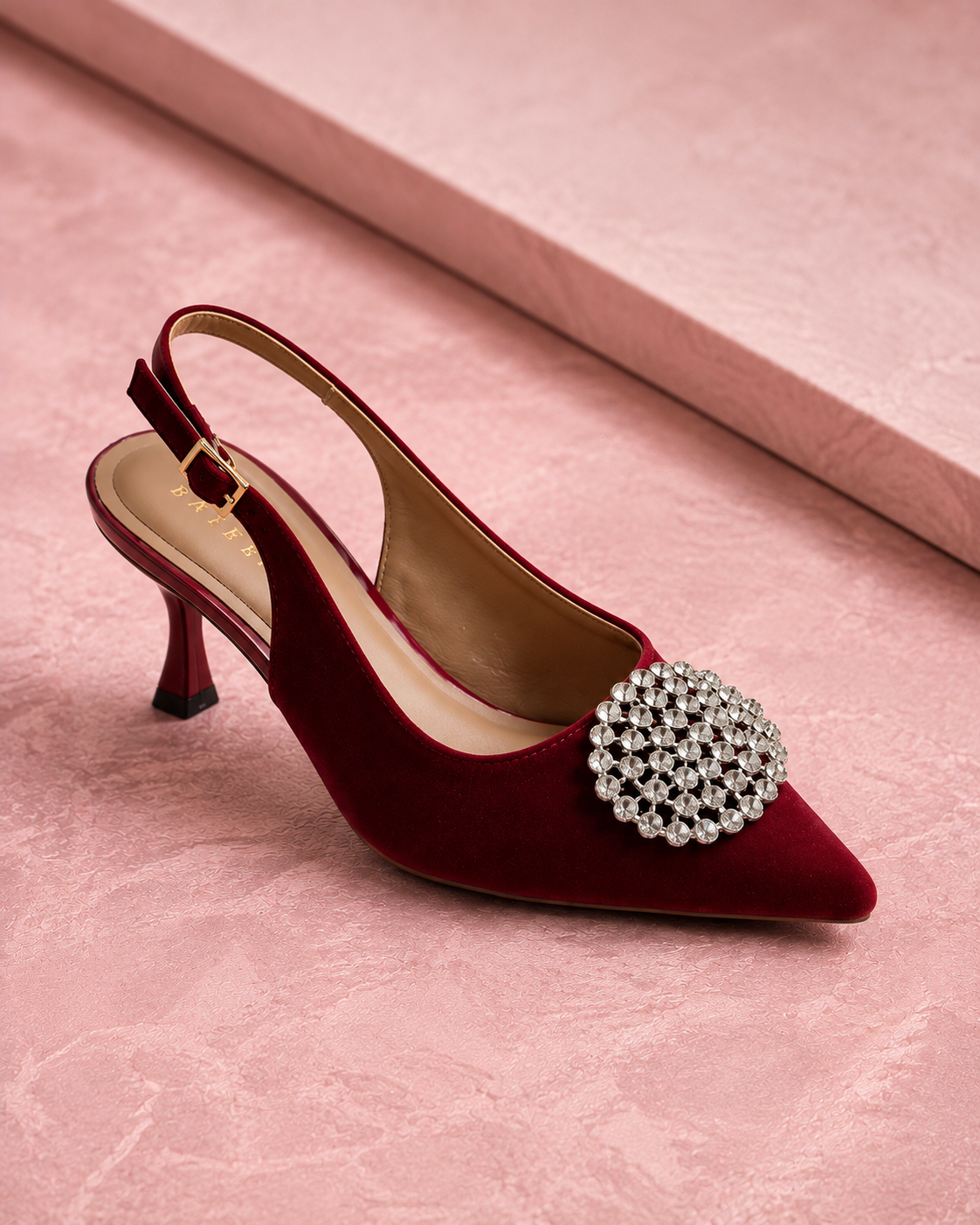 "Elegant Pointed-toe Slingback Heels" - Image 6