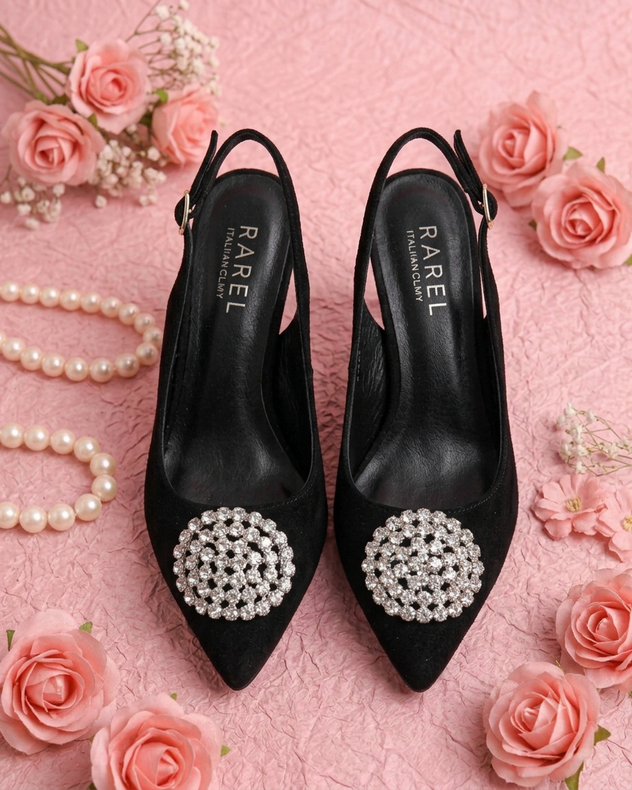 "Elegant Pointed-toe Slingback Heels" - Image 2