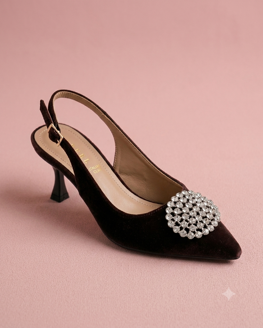 "Elegant Pointed-toe Slingback Heels" - Image 8