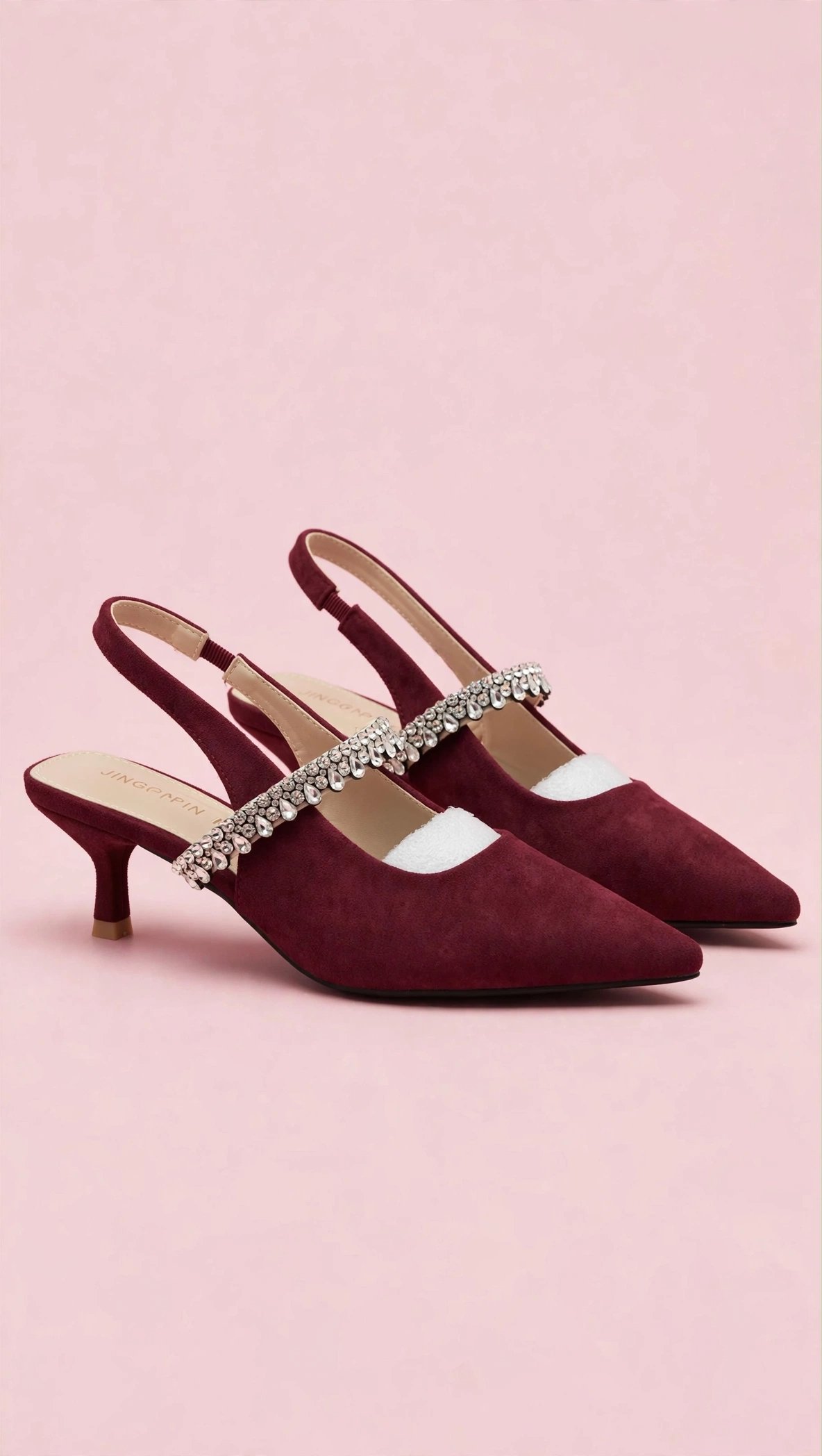 Elegant pointed-toe slingback heels - Image 2