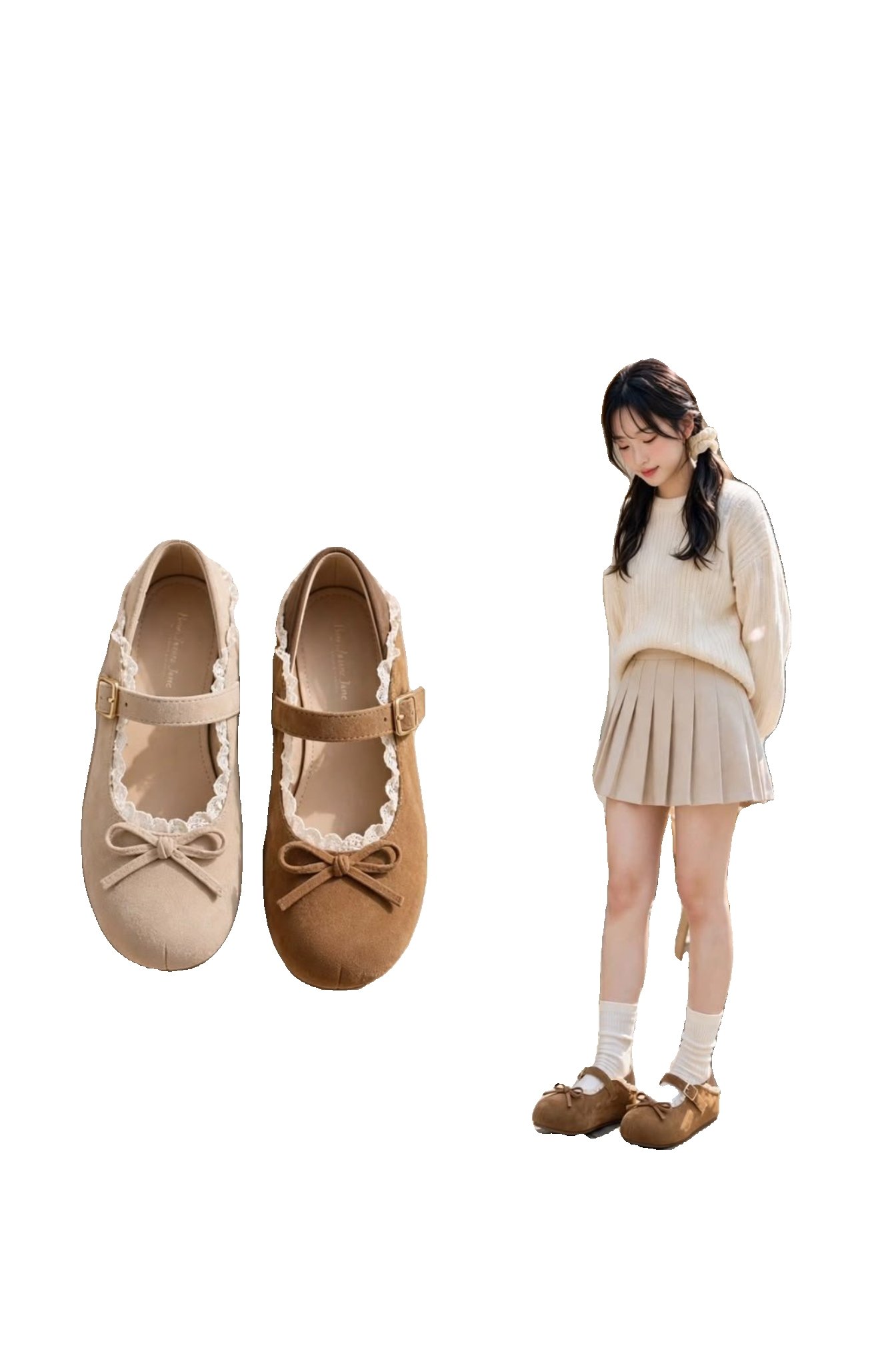 Women’s stylish closed-toe flats with a Mary Jane-inspired design. - Image 5